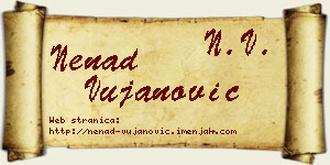 Nenad Vujanović vizit kartica